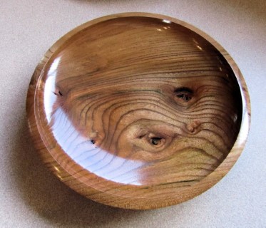 Geoff Hunt's winning elm bowl